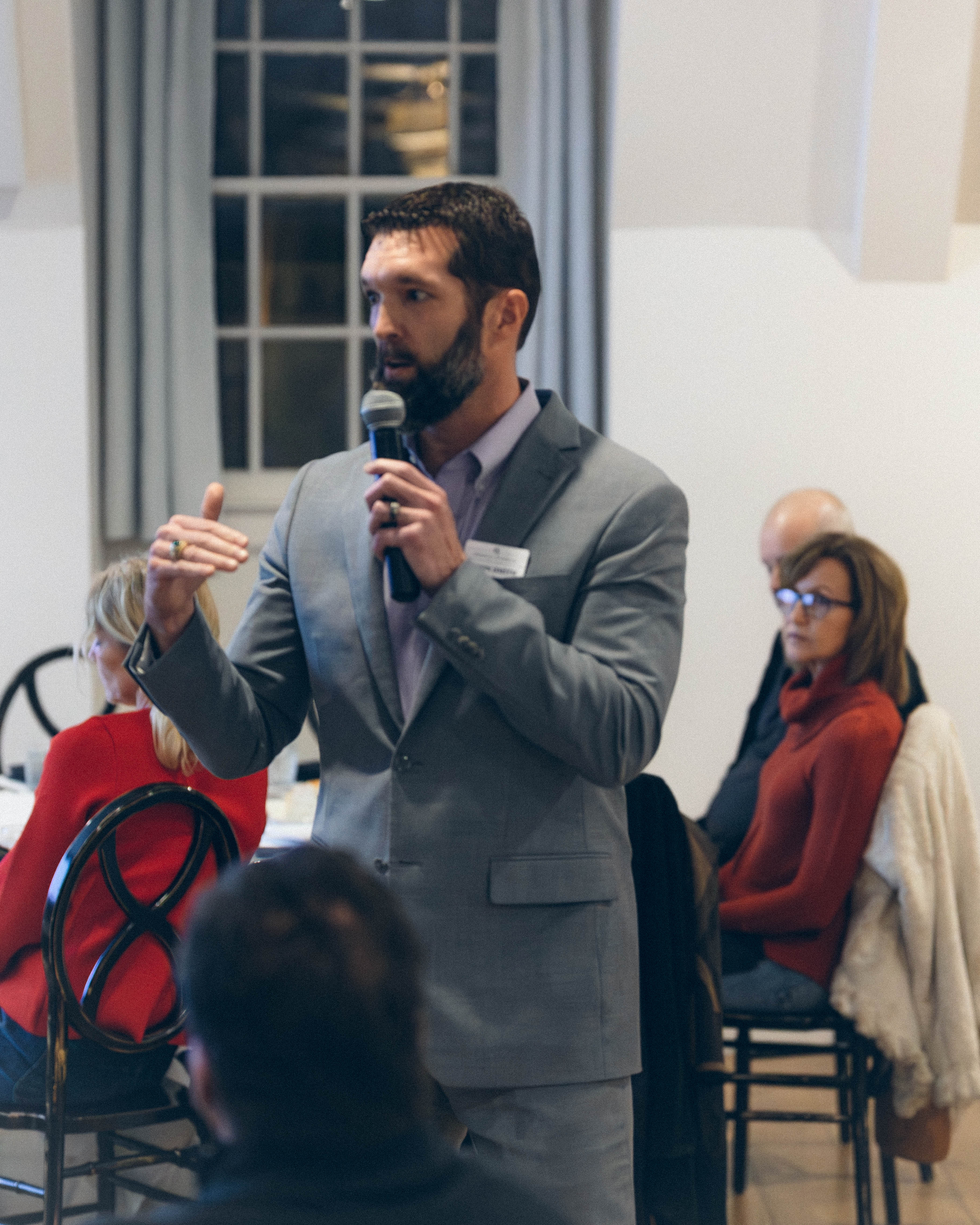 Jason Smith presenting at a retirement tax planning workshop