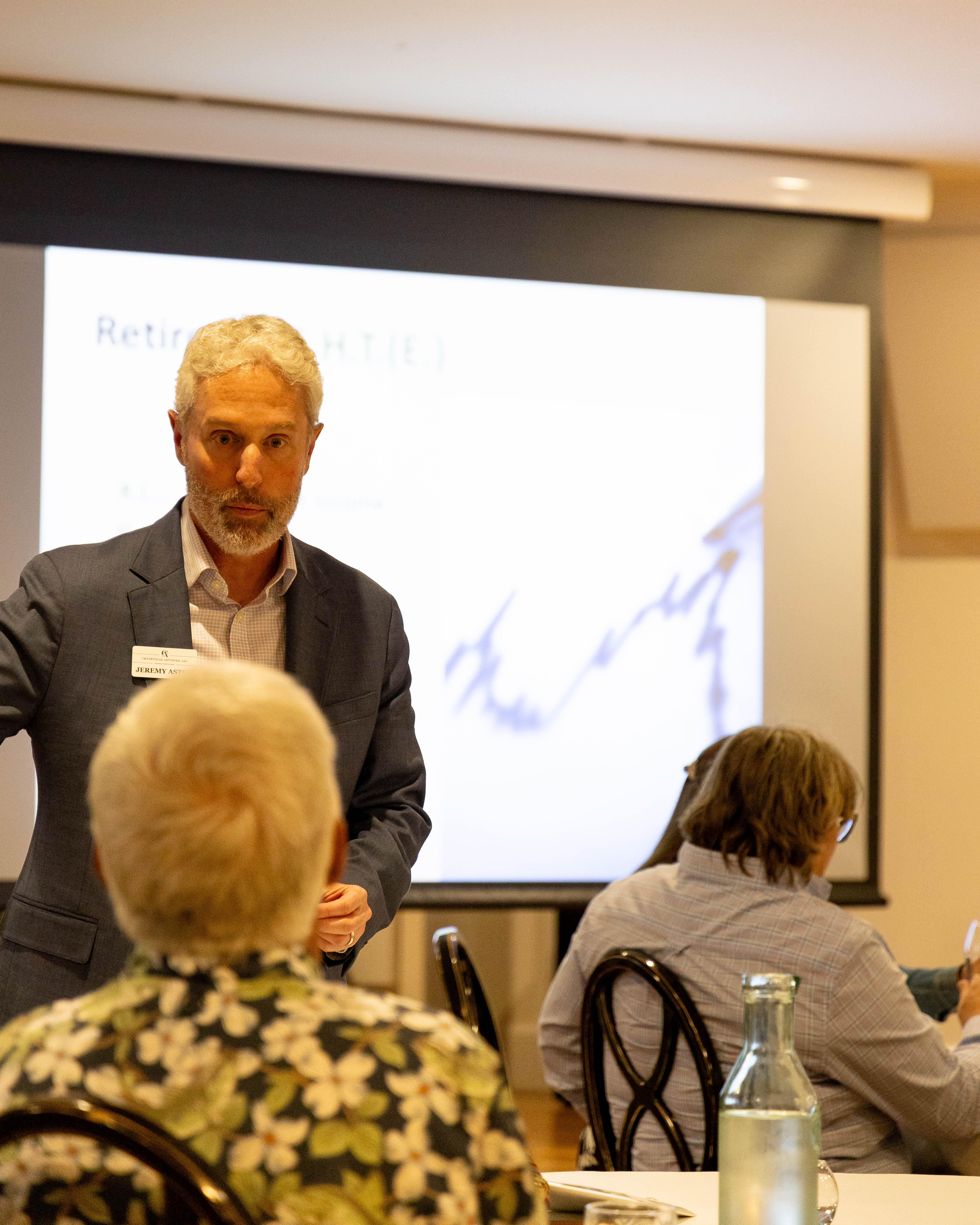 Jeremy Aston presenting